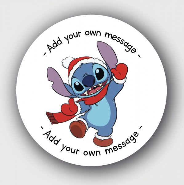 24 Personalised Christmas Stickers SS30